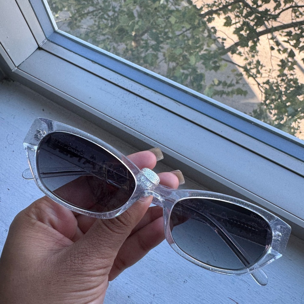 Cc sunglasses clear sparkle